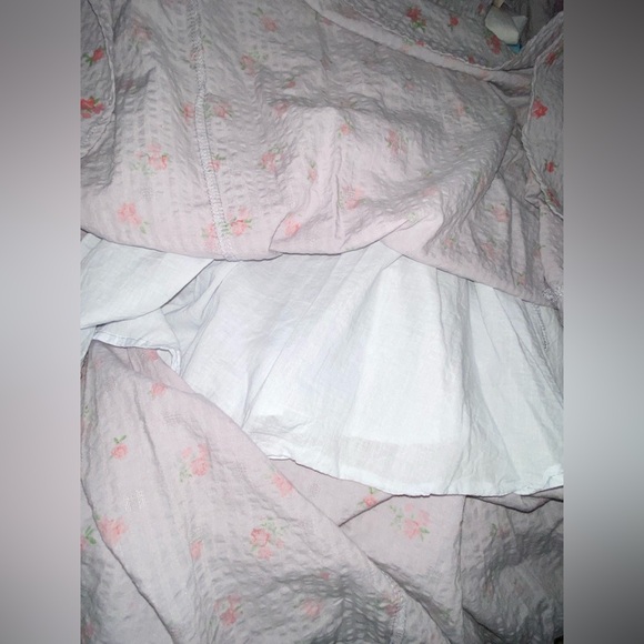 R.Vivimos Puff Sleeve Ruffles Square Neckline Floral Bridgerton Romantic Dress M - Picture 11 of 12